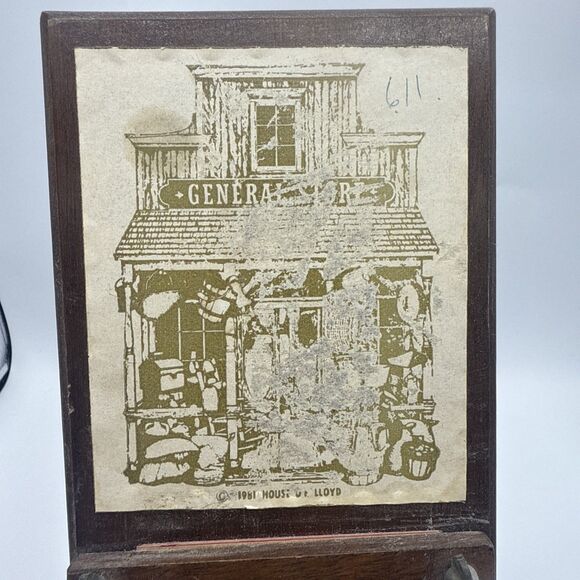 Vintage House Of Lloyd "Remember" Memo Board, General Store W/Pencil 16.5” X 4” - Picture 12 of 15